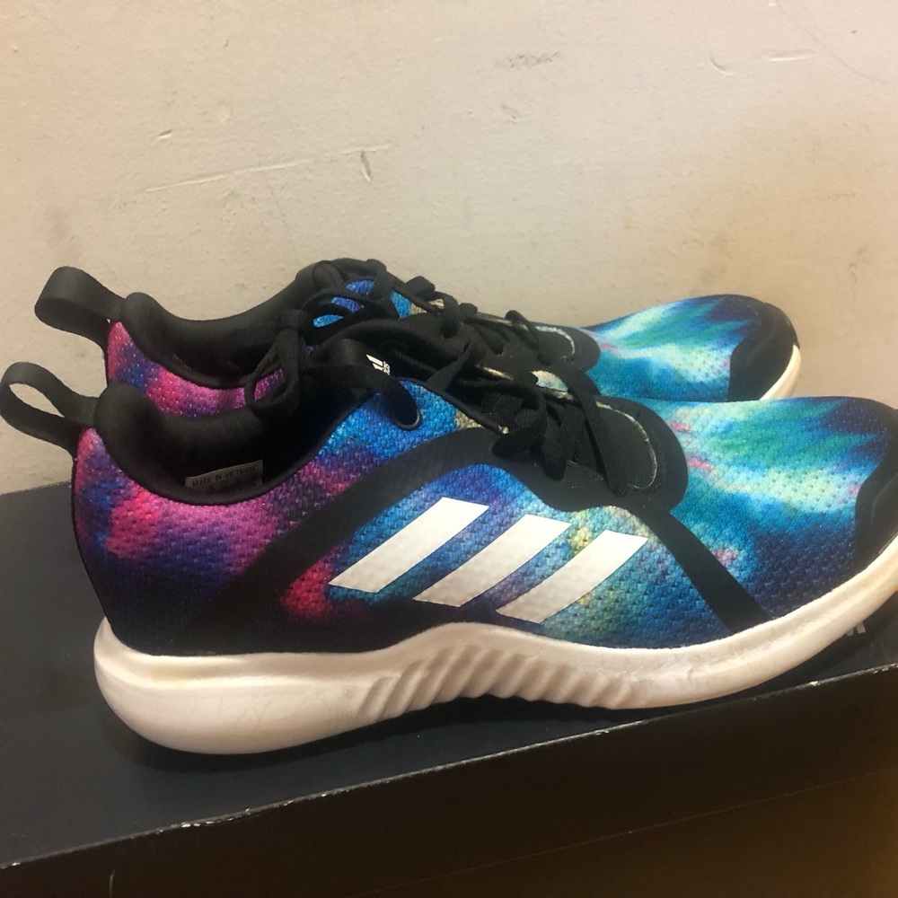 Adidas Blue and Pink Gradient Sneakers